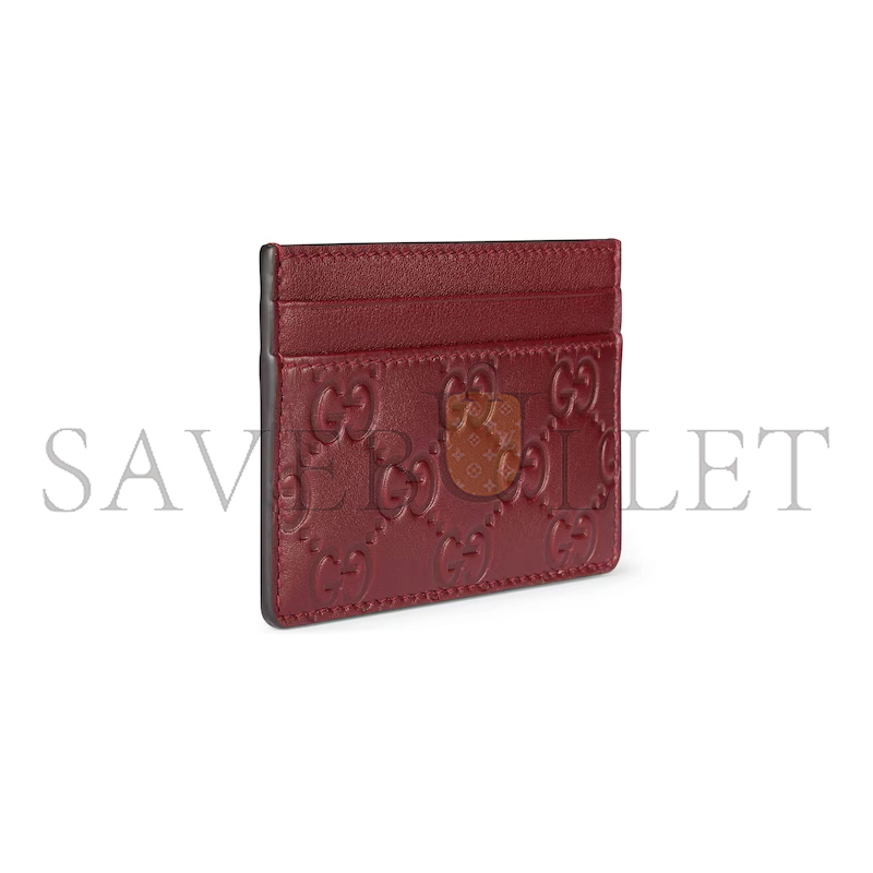 GUCCI GG EMBLEM CARD CASE 847204 (10*7cm)